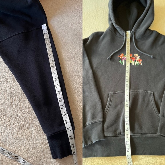 Rare TNA Floral Embroidered Black Hoodie S/M - Picture 10 of 11